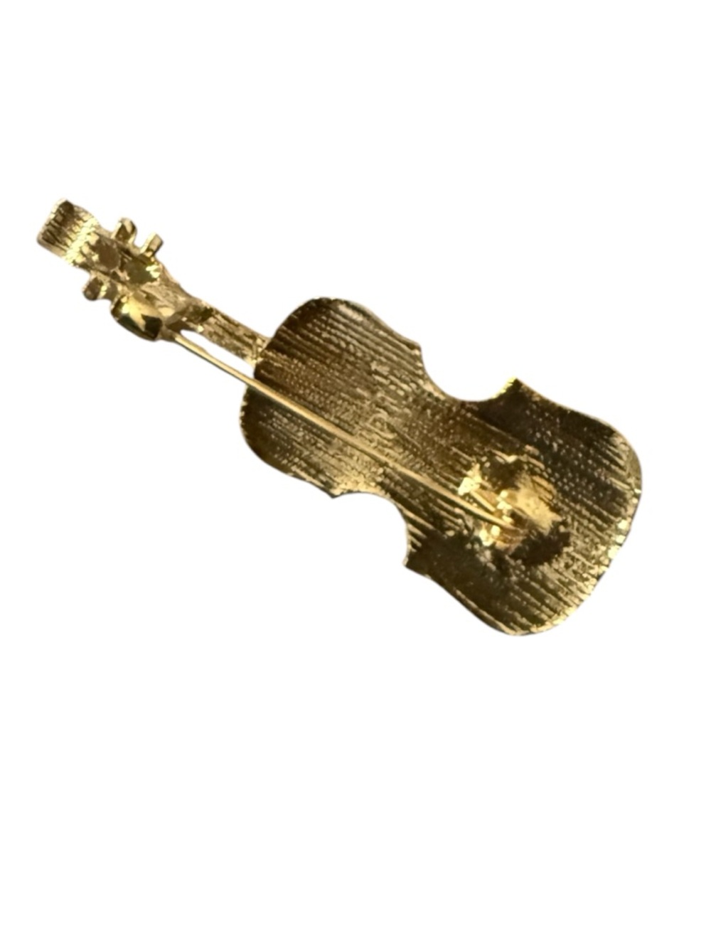 Vintage Gold Violin Brooch - Vintage - Picture 2 of 2
